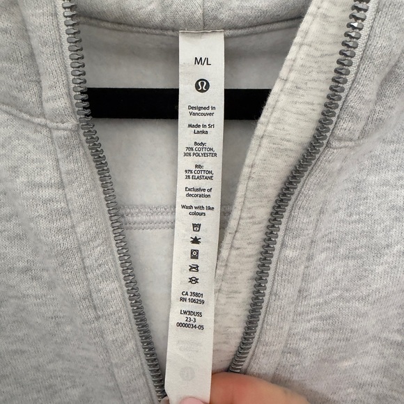 Lululemon Athletica Light Gray Hoodie - Picture 8 of 8